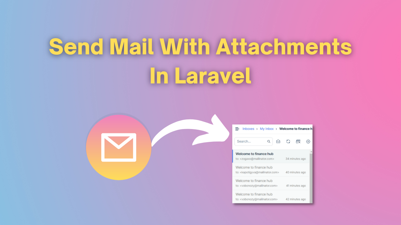 How to send mail with attachments in laravel