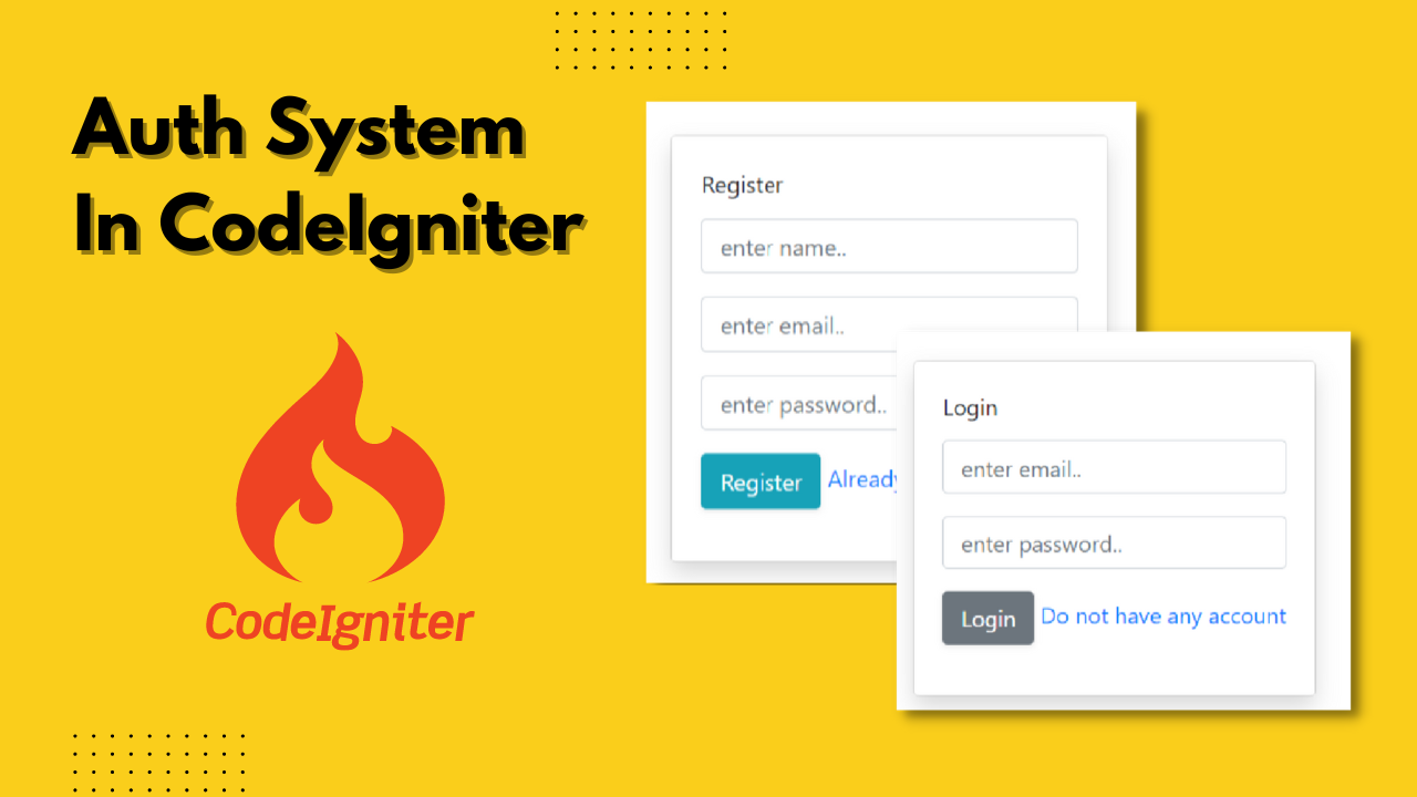 login and register in codeIgniter