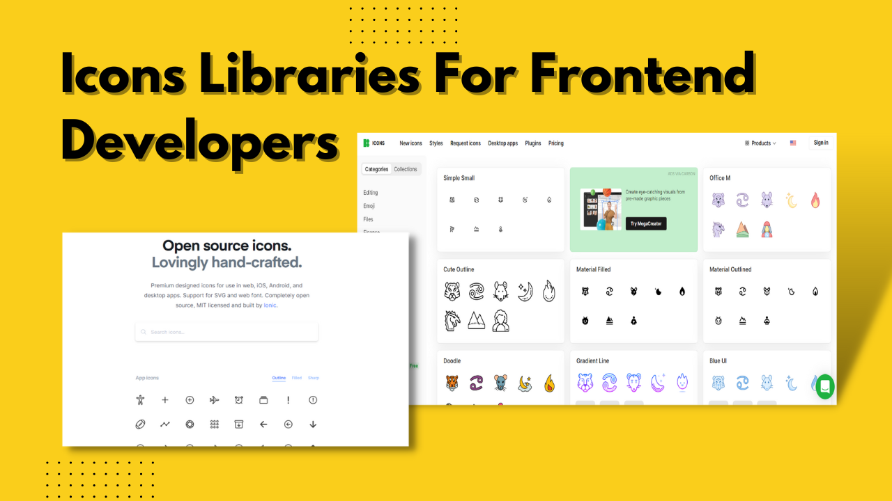 Icons libraries for frontend developers