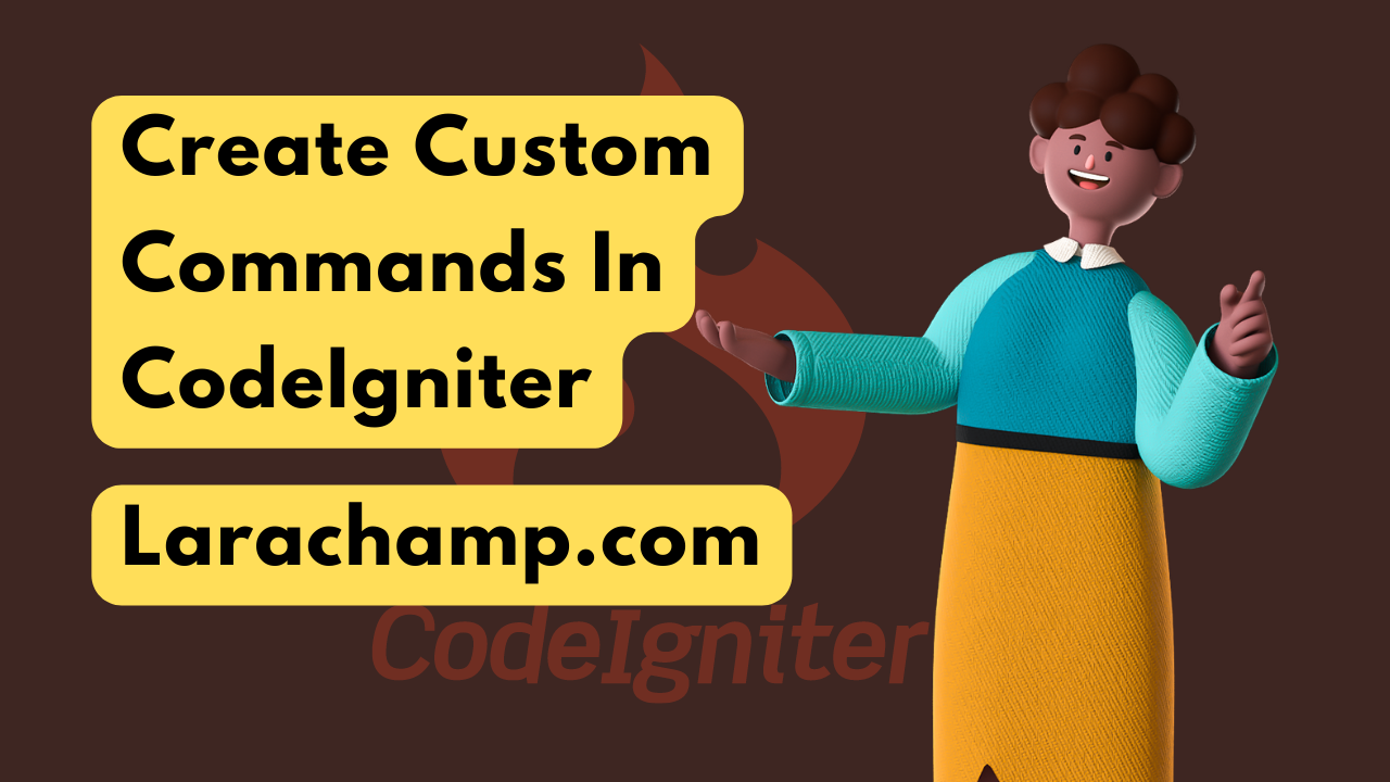 create custom commands in codeigniter